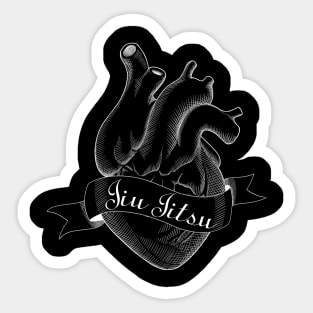 Jiu Jitsu Black Heart - Love for submissions Sticker